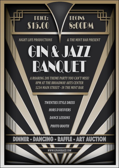 Roaring 20s Club Flyer