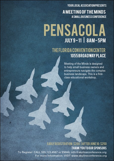 Pensacola Club Flyer Product Front