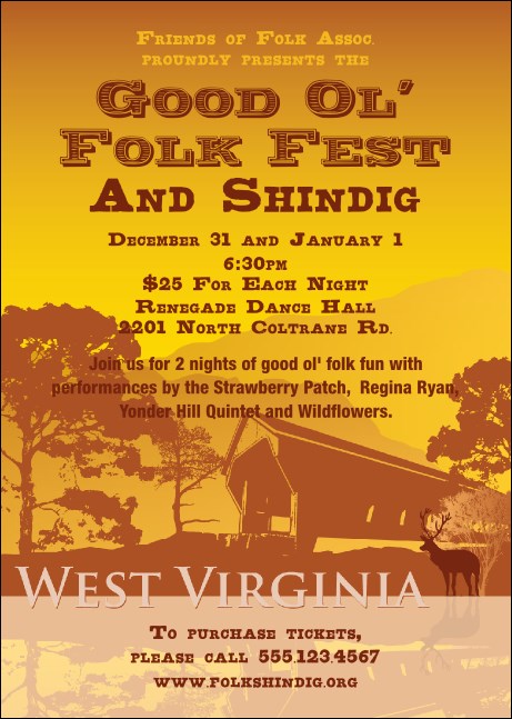West Virginia Club Flyer Product Front