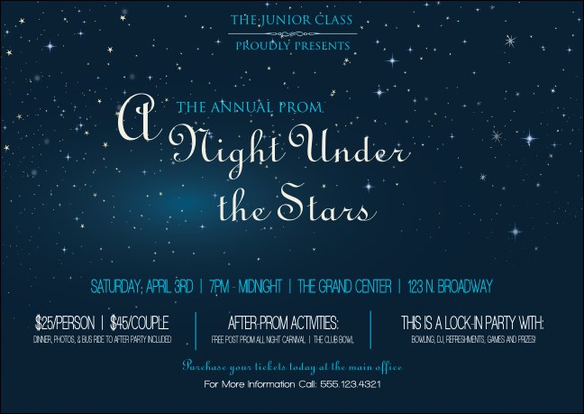 Star Theme Club Flyer