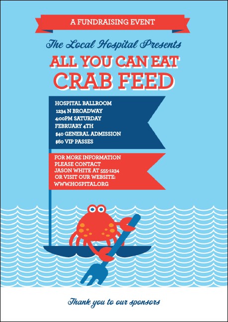 Crab Feed Club Flyer