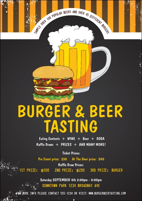 Burgers and Beer Club Flyer Product Front